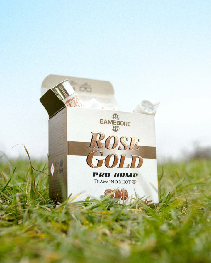 Rose Gold Pro Comp, Gamebore's newest ultra low recoil professional competition cartridge